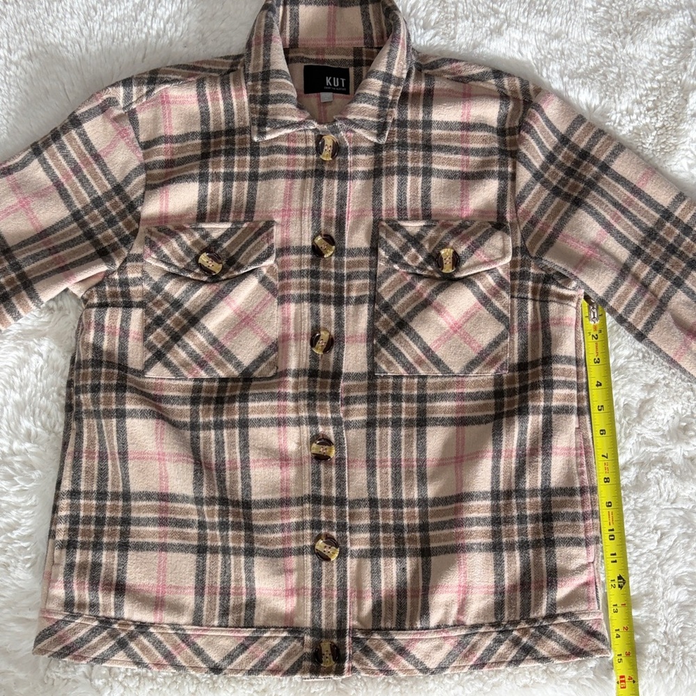 KUT From theKloth ,size XL,Plaid Button-Up Jacket - Picture 14 of 17